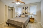 Queen guest bedroom on entry level